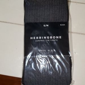 White House Black Market Herringbone Tights